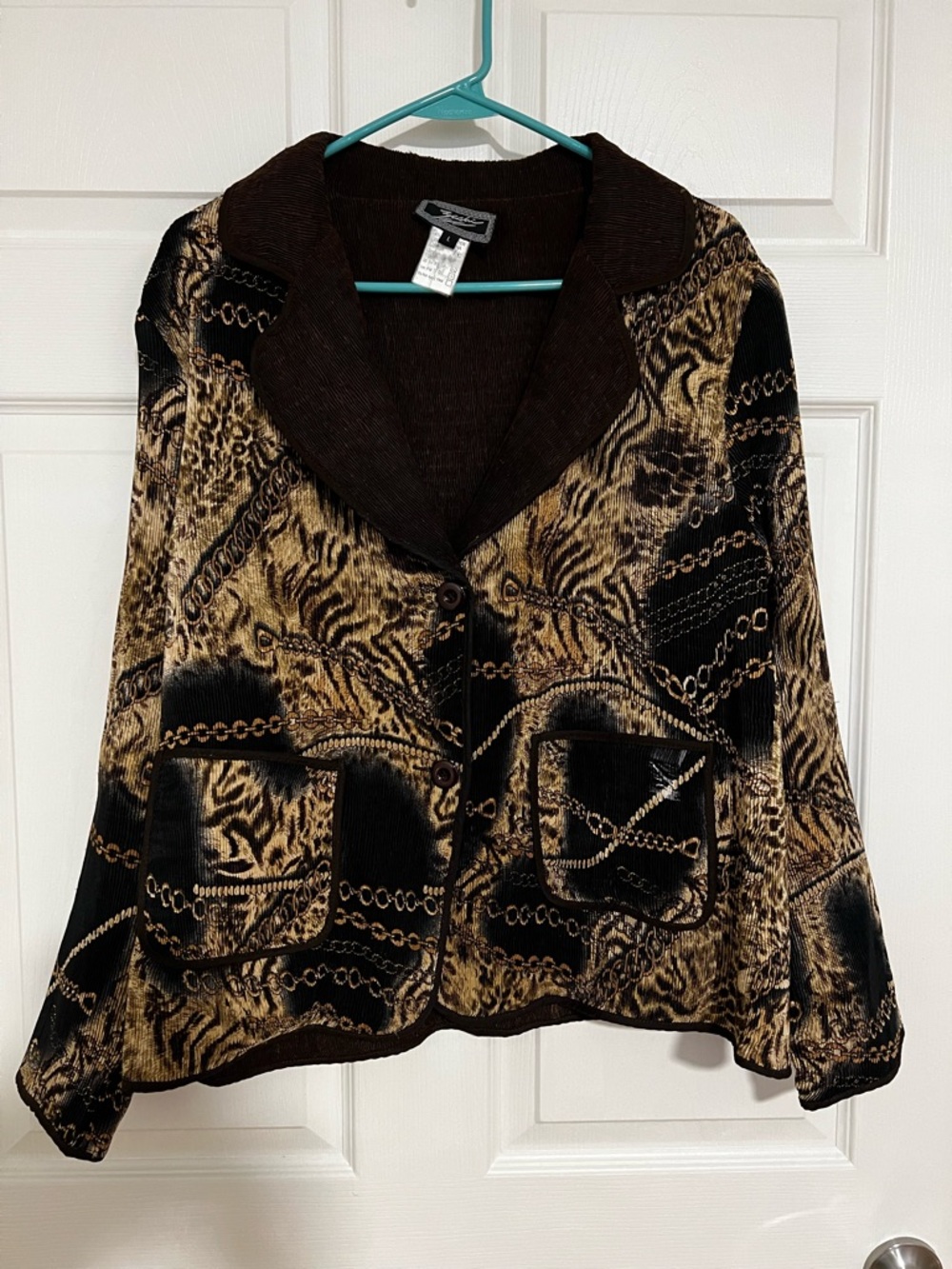 Vintage Bashi Brown and Black Jacket Size L